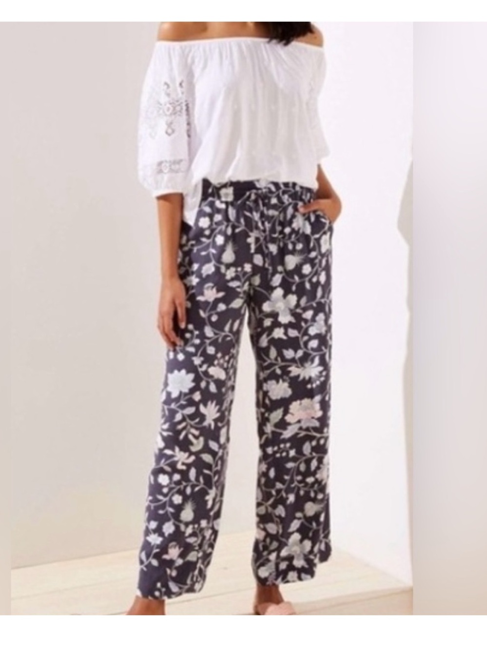 Loft Floral Pull On Pant Size XS